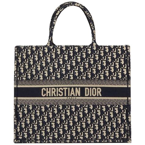 Christian Dior Navy Oblique Monogram Canvas Book Tote, 2018.